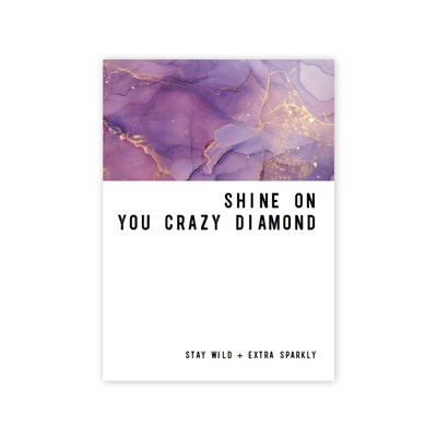 Shine On You Crazy Diamond Greeting card