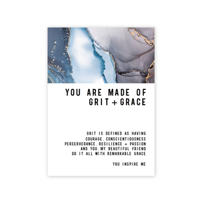 Grit + Grace Greeting card