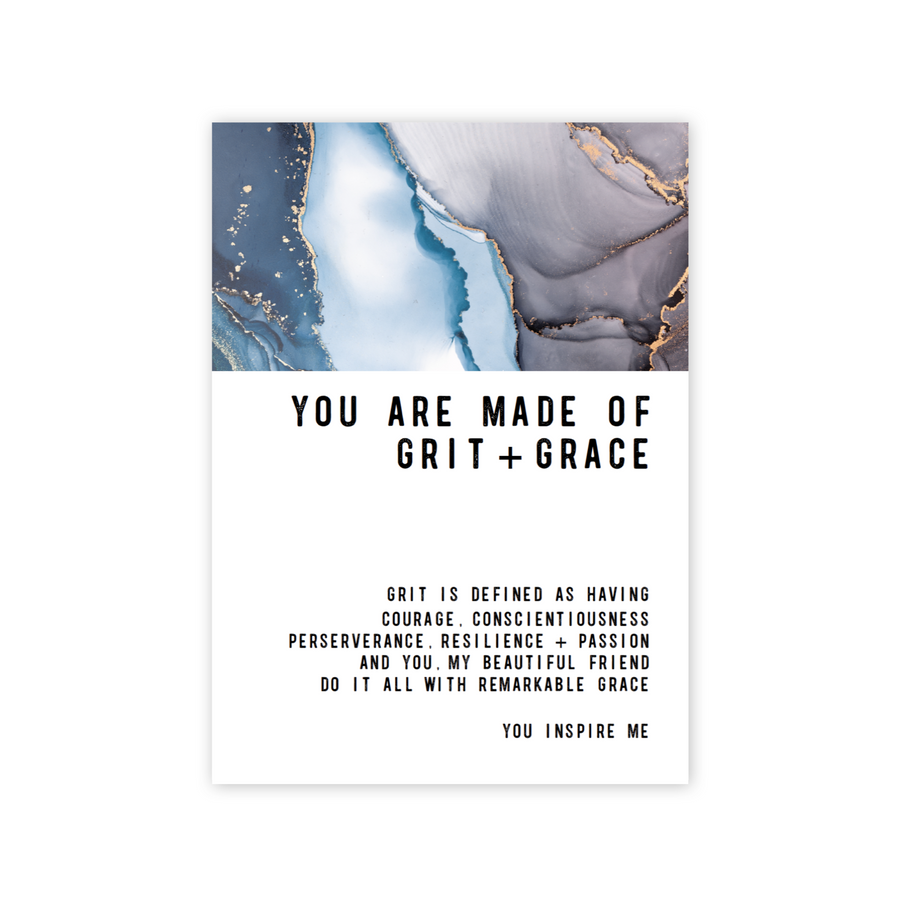 Grit + Grace Greeting card