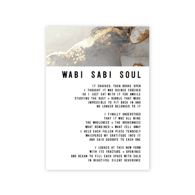 Wabi Sabi Soul Greeting card