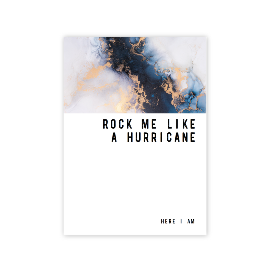 Rock Me Like A Hurricane Greeting card