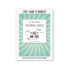 Stuff I Want To Manifest Greeting Card - To Be Brave + Fearless