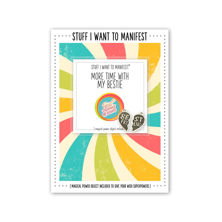 Stuff I Want To Manifest Greeting Card - More Time With My Bestie