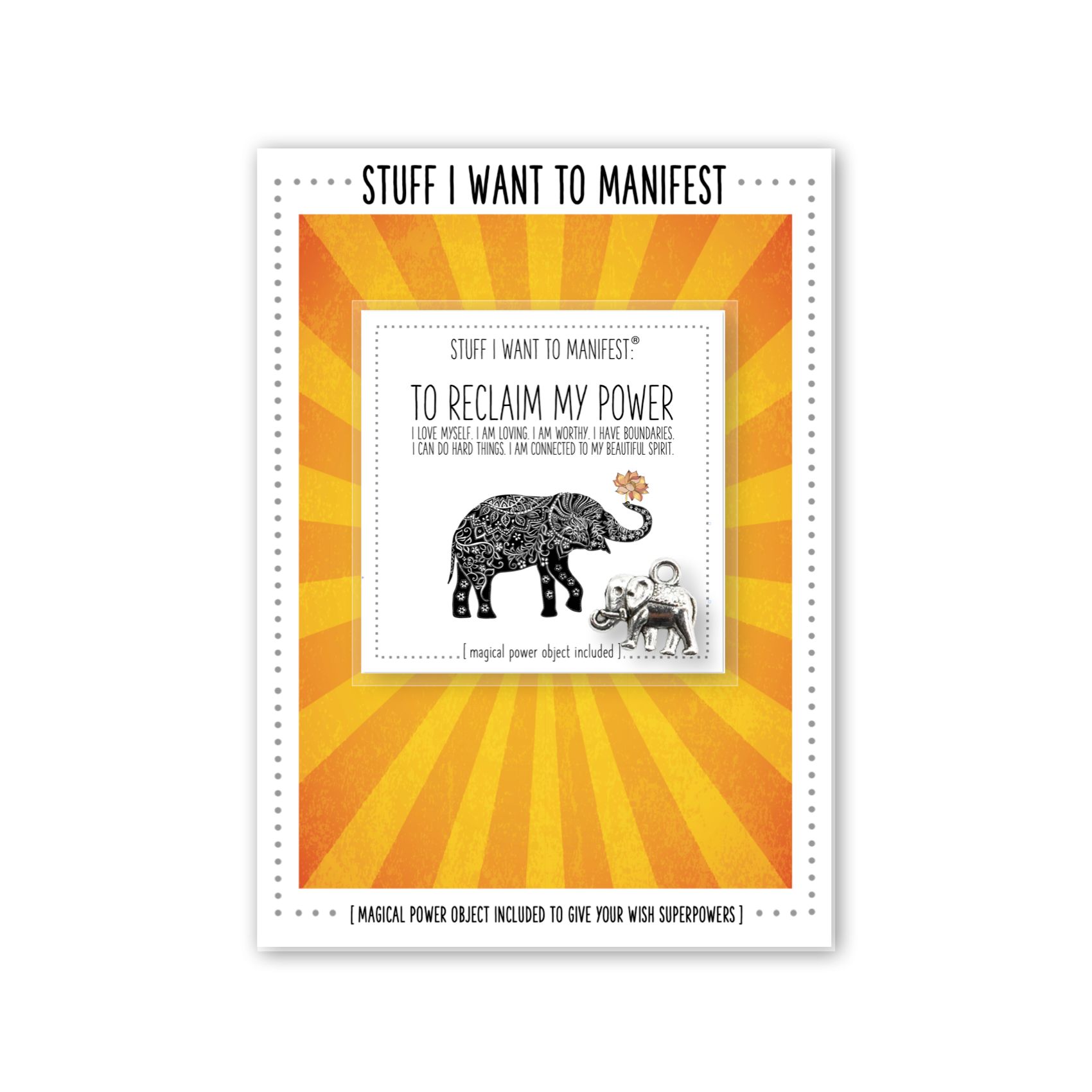 Stuff I Want To Manifest Greeting Card - To Reclaim My Power