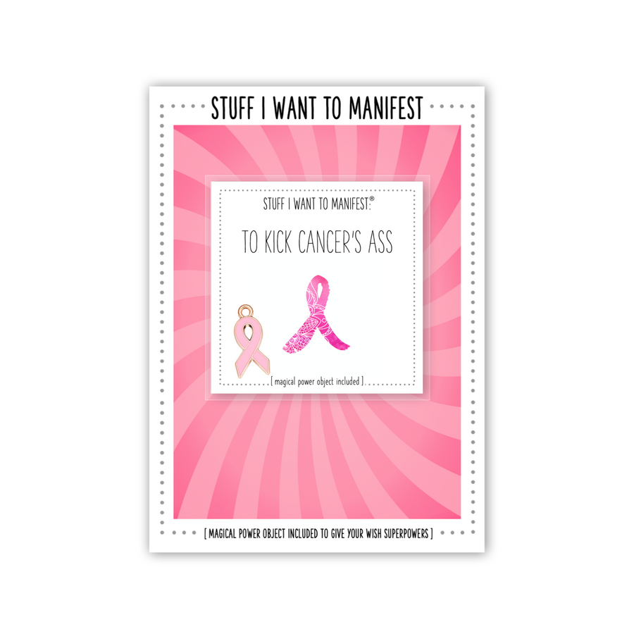 Stuff I Want To Manifest Greeting Card - To Kick Cancer's Ass