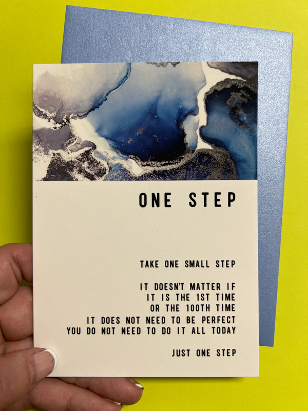 One Step Greeting card - Warm Human 800-880-9138