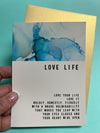 Love Life Greeting card