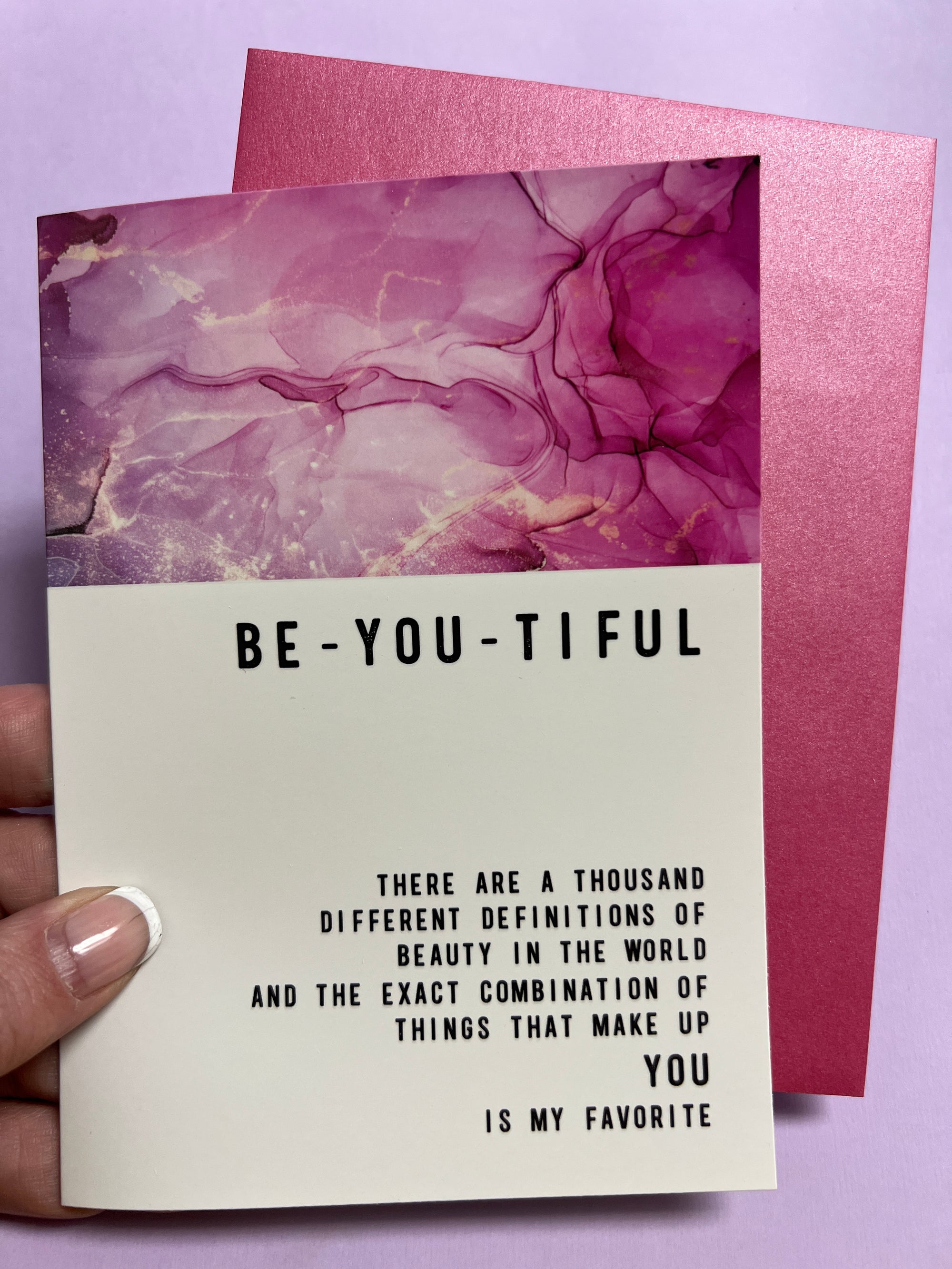 Be-YOU-tiful Greeting card