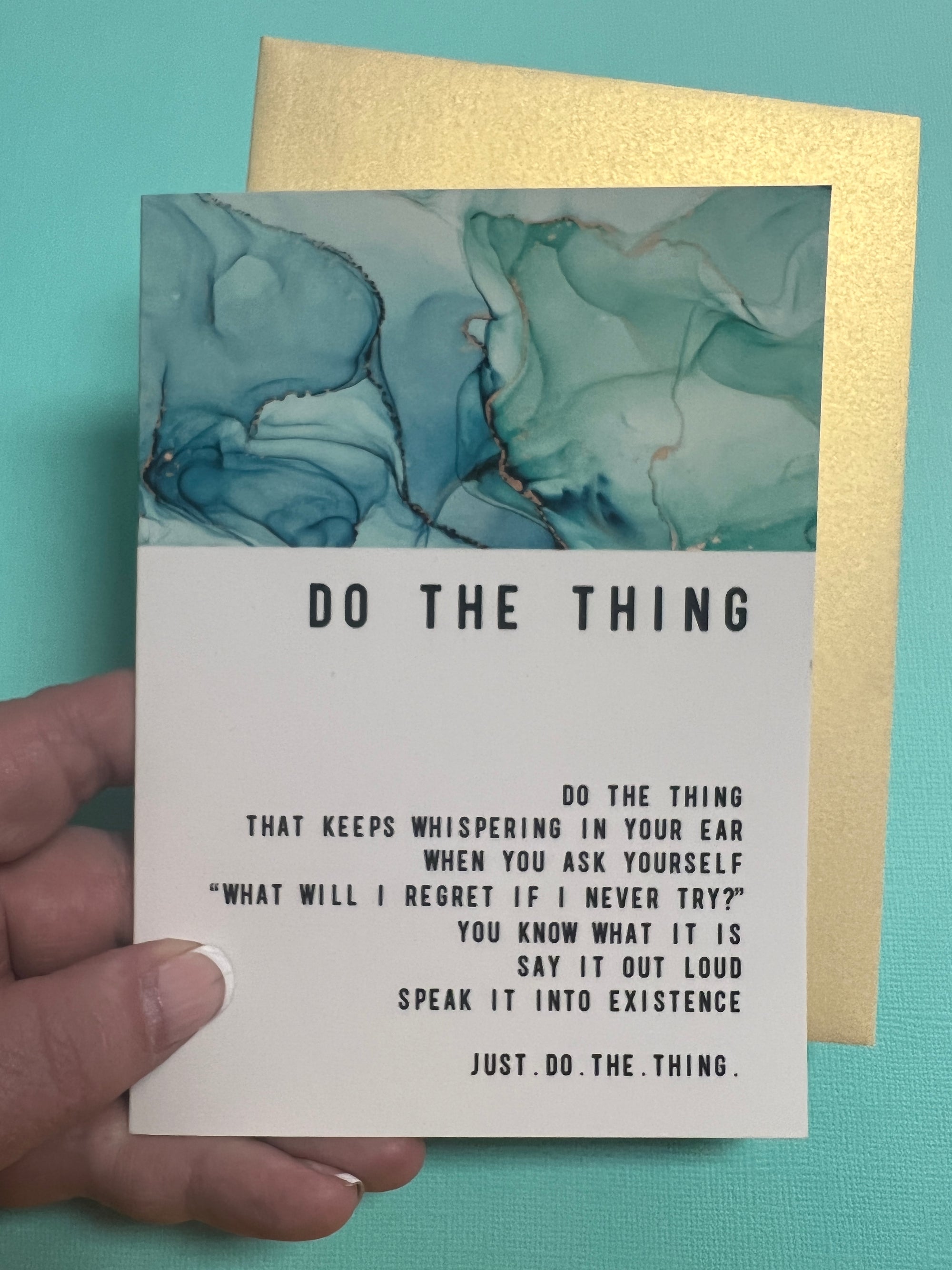 Do The Thing Greeting card