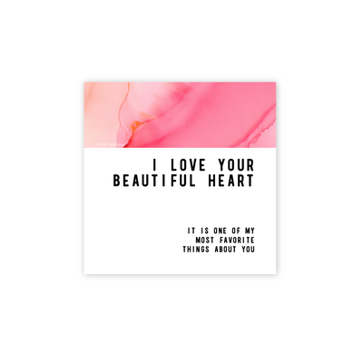 I Love Your Beautiful Heart Greeting card