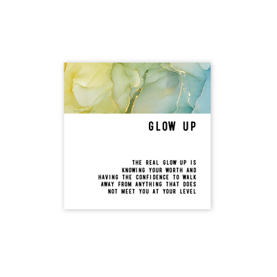 Glow Up Greeting card