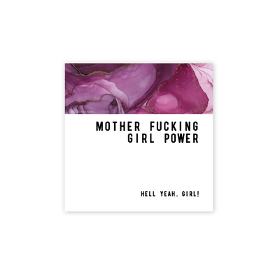 Mother Fucking Girl Power Greeting card
