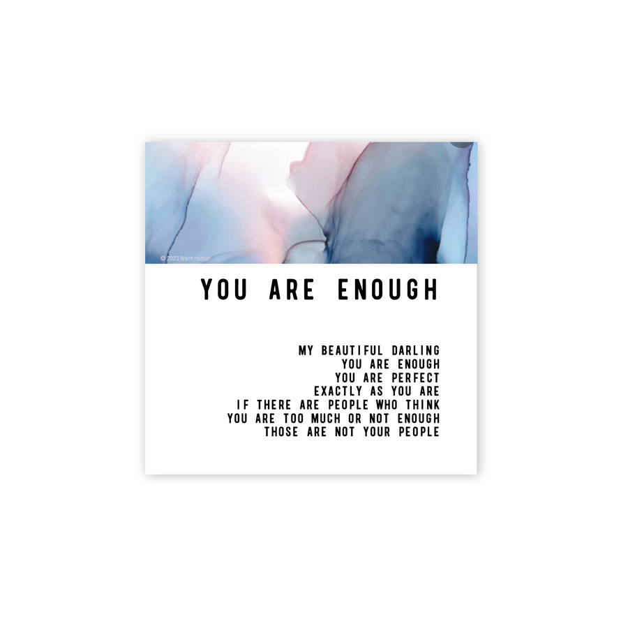 You Are Enough Greeting card