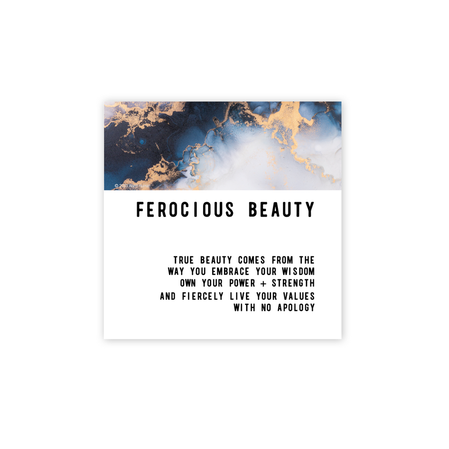 Ferocious Beauty Greeting card
