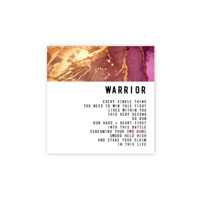 Warrior - 3.5" x 3.5" Magnet