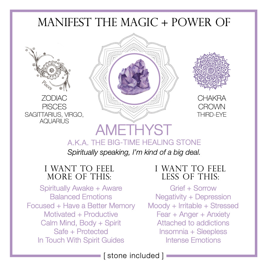 Manifest the Magic + Power of Your Crystal Purple Amethyst