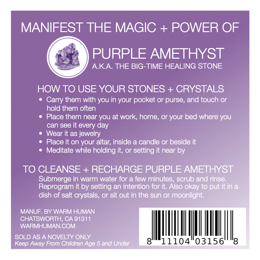 Manifest the Magic + Power of Your Crystal Purple Amethyst