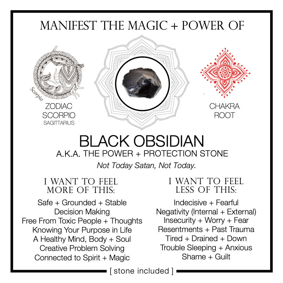Manifest the Magic + Power of Your Crystal Black Obsidian
