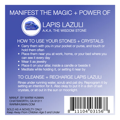 Manifest the Magic + Power of Your Crystal Lapis Lazuli