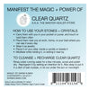 Manifest the Magic + Power of Your Crystal Clear Quartz