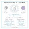 Manifest the Magic + Power of Your Crystal Clear Quartz