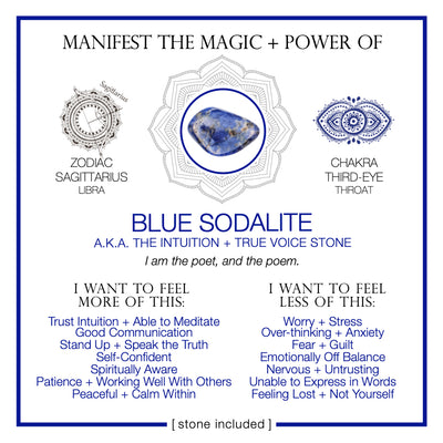 Manifest the Magic + Power of Your Crystal Blue Sodalite