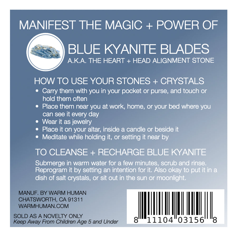 Manifest the Magic + Power of Your Crystal Blue Kyanite Blades