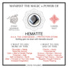 Manifest the Magic + Power of Your Crystal Hematite